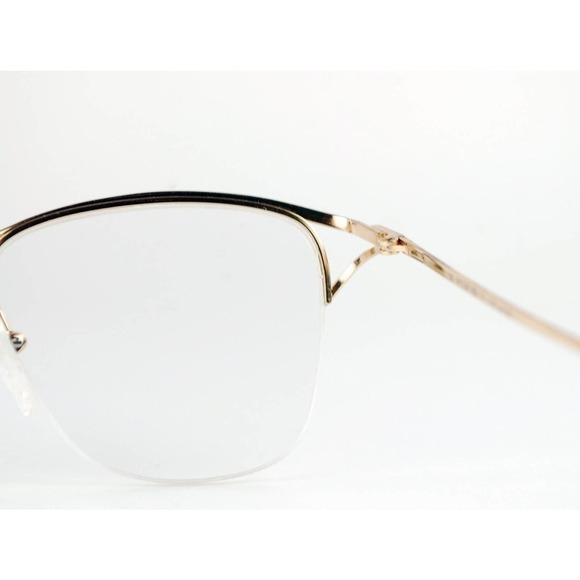 Tiny French Logo Paris Gold Wire Eyeglasses Frame France Vintage 1980s Deadstock - Picture 3 of 5